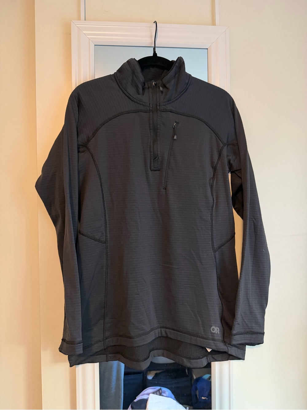 Women’s Black Vigor Quarter-Zip Performance Pullover Jacket - Outdoor Research